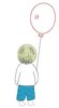 Stickdatei "Junge mit Luftballon"
