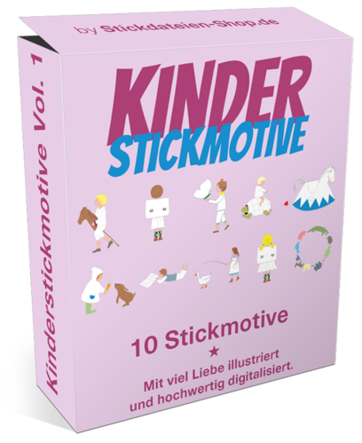 Stickdateien-Paket "Kinderstickmotive"